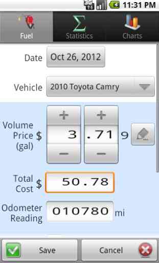 GasLog - Gas Mileage Tracker 2