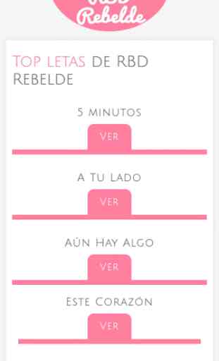 Letras de RBD Rebelde 3