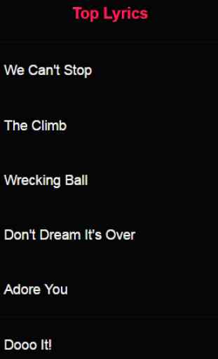 Miley Cyrus Lyrics Hits 1