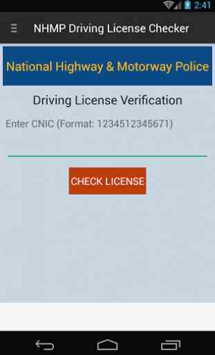 Motorway License Checker 1