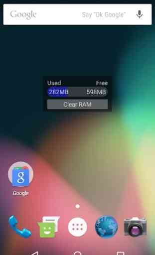 One Touch RAM Cleaner Widget 2