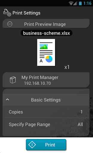 PageScope MyPrint Manager Port 2
