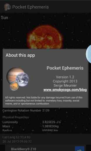 Pocket Ephemeris 3
