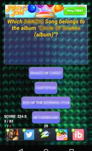 Quiz of Dance Gavin Dance 2