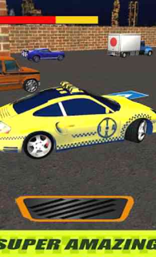 Réal Taxi Voiture Parking 3D 4