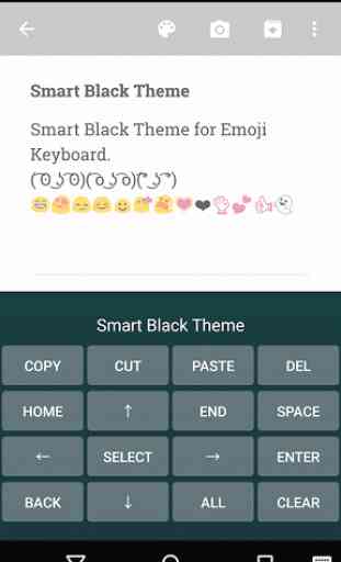 Smart Black Emoji Keyboard 3