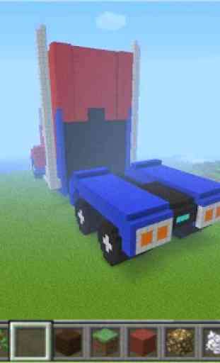 Truck of Mine Block Craft 4