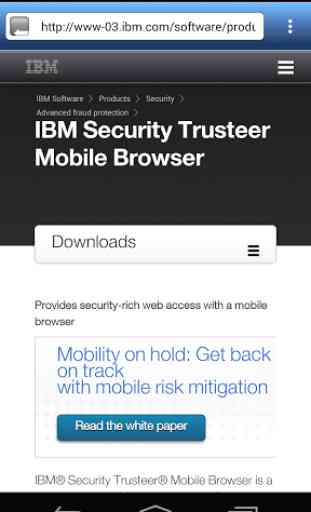 Trusteer Mobile Browser 2