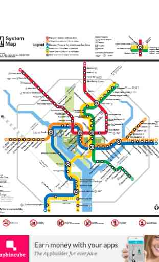 Washington DC Metro Map 1