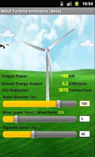 Wind Turbine Estimator beta 1