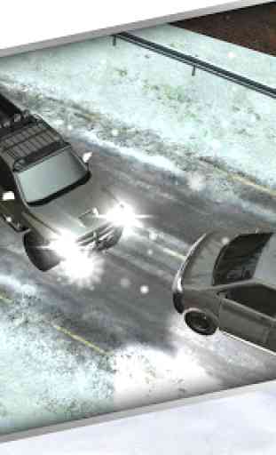 Winter Traffic Car Driving 3D 4