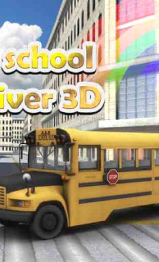 3D Driver City School Bus 2