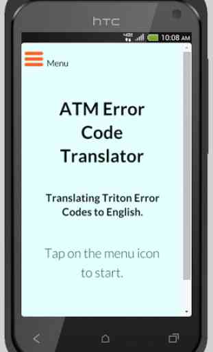 ATM Error Codes - Triton Codes 3