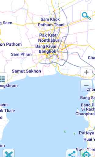 Carte de Thaïlande hors-ligne 1