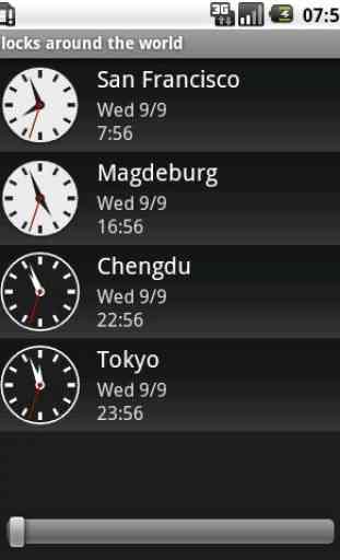Clocks around the world 1