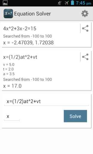 Equation Solver 2
