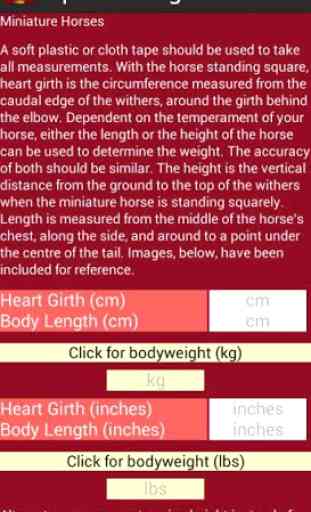 Equine Weight Calculator 4