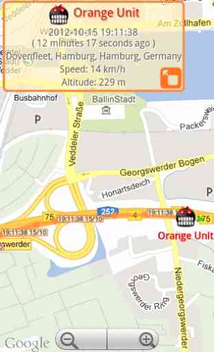 GPS-Trace Orange Client 1