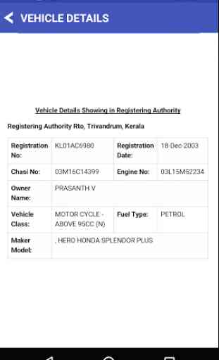 Kerala Vehicle&Owner-RTO info 2