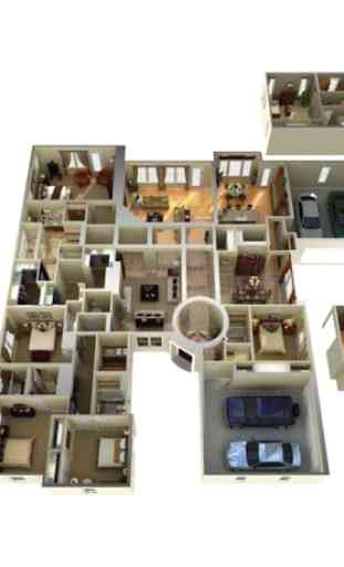 Maison 3D étage 3