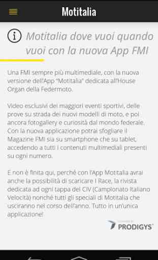 Motitalia - app ufficiale FMI 1