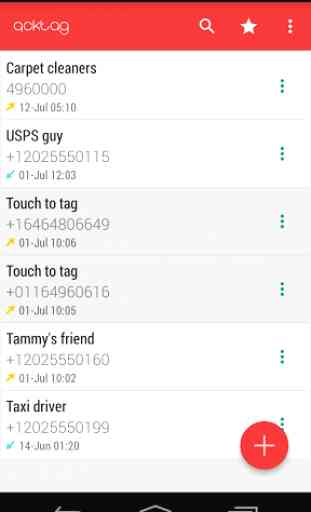 Qcktag - temporary contacts 1