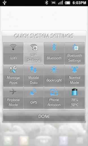 Quick Settings Application 1