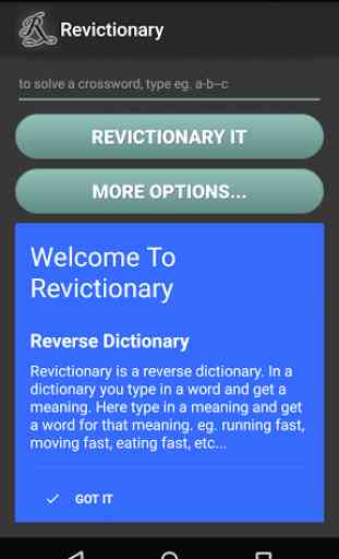 Reverse Dictionary 2