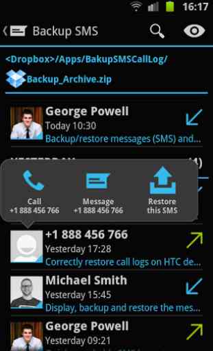 SMS & Call Log Backup 4