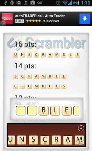 unScrambler! for word games 1