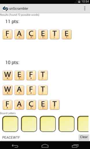 unScrambler! for word games 4