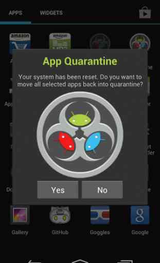 App Quarantine ROOT/FREEZE 4