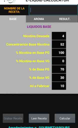 Calcula tus E-Liquidos 1