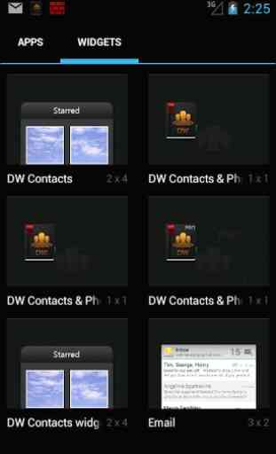 DW Contacts widget 4