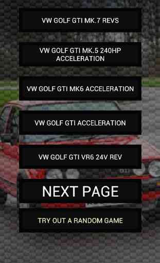 Engine sounds of Golf GTi 1