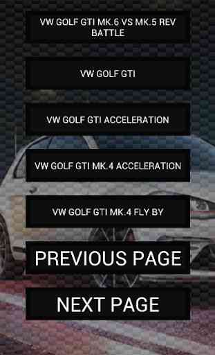 Engine sounds of Golf GTi 2