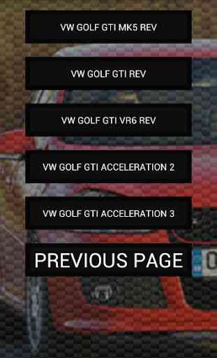 Engine sounds of Golf GTi 3