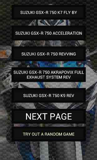 Engine sounds of GSX-R 750 1