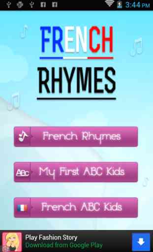 French rhyming poems for kids 1