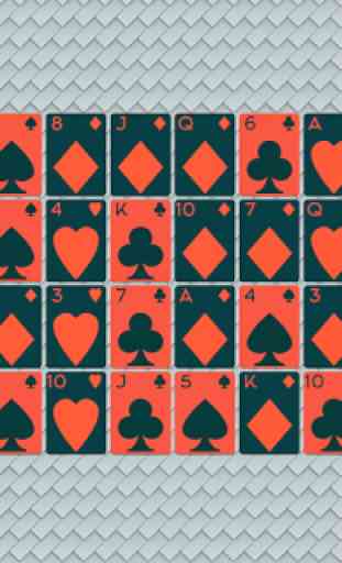 Gaps solitaire Dark cards 1