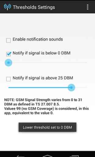GSM Signal Monitoring on Map 3