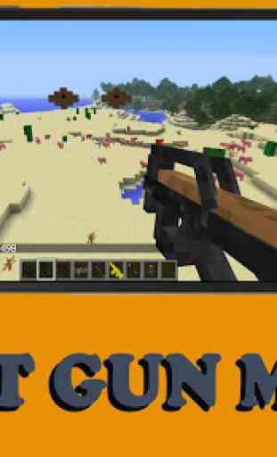 GUNS mod for Minecraft PE 1