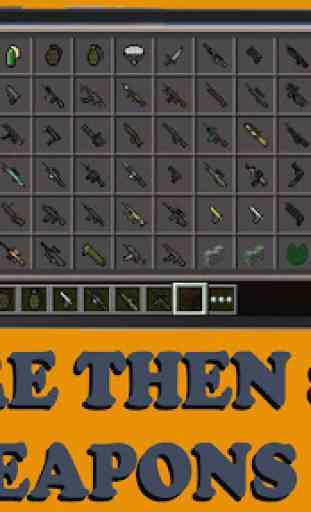 GUNS mod for Minecraft PE 2