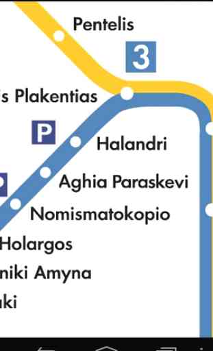 Métro d'Athènes Carte 3