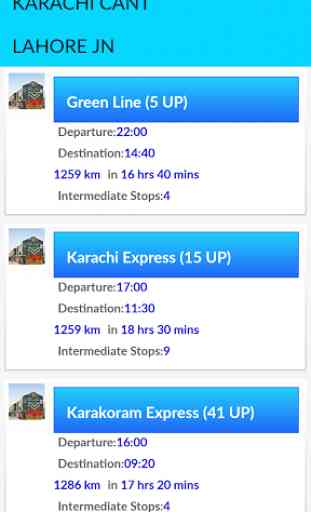 Pakistan Railways Time & Fare 4