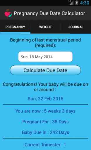 Pregnancy Due Date Calculator 2