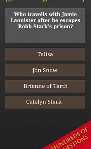 Trivia for Game of Thrones 1