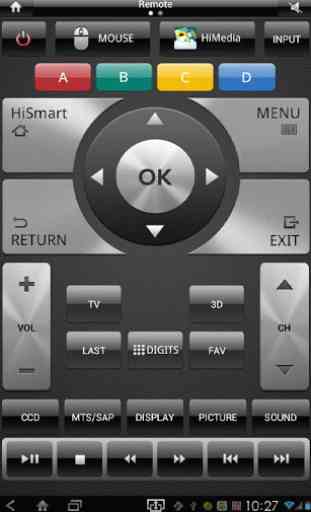 TV Remote for pad 1
