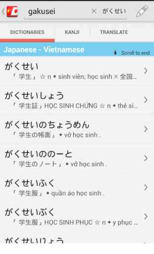Vietnamese Japanese Dictionary 2