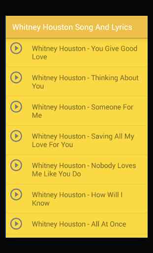 Whitney Houston Lyrics 2
